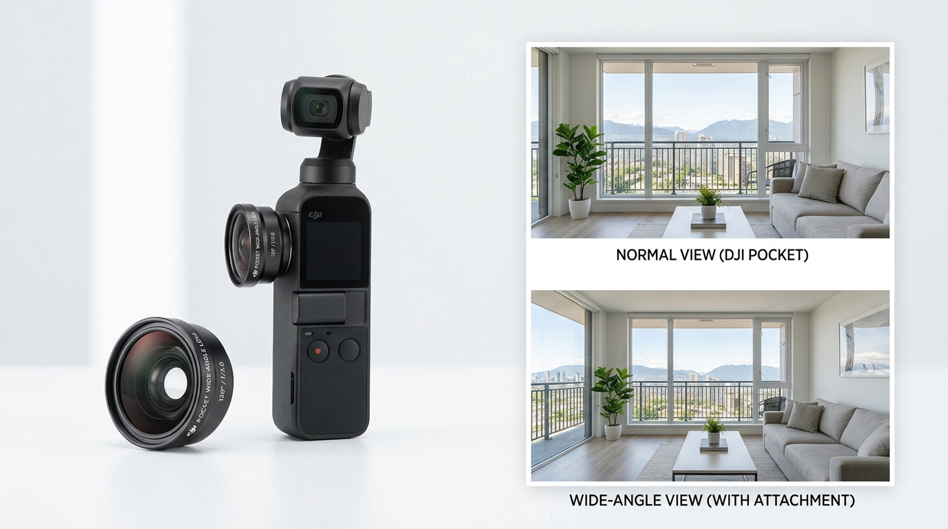 DJI Pocket için Telesin geniş açı lens